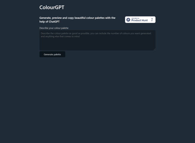 Explore how ColourGPT