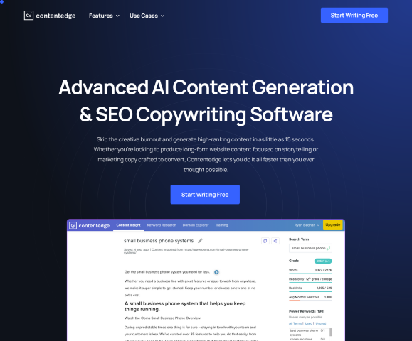 Learn how ContentEdge can revolutionize your content strategy with AI-driven copywriting that’s engaging and optimized for SEO. Ideal for entrepreneurs