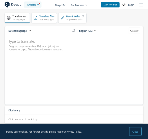 DeepL Translate is celebrated as the world's most accurate translation app. Offering instant text and full-document translation
