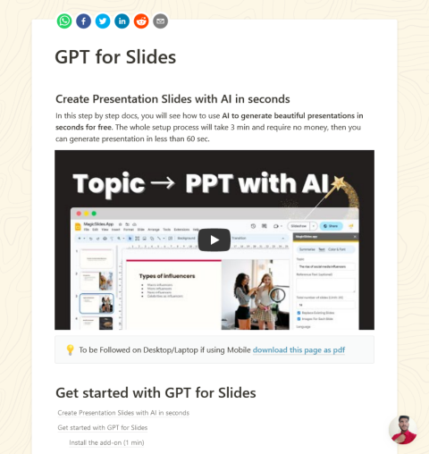 Learn about GPT for Slides