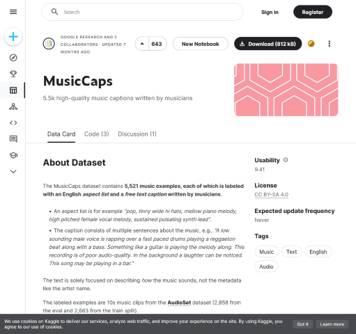 Learn all about MusicCaps