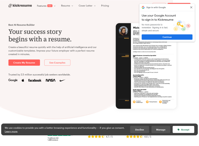 Learn how Kickresume