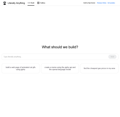 Explore Literally Anything