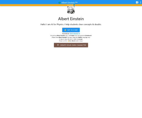 Albert Einstein AI offers personalized physics assistance