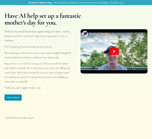 Explore Mother's Day AI