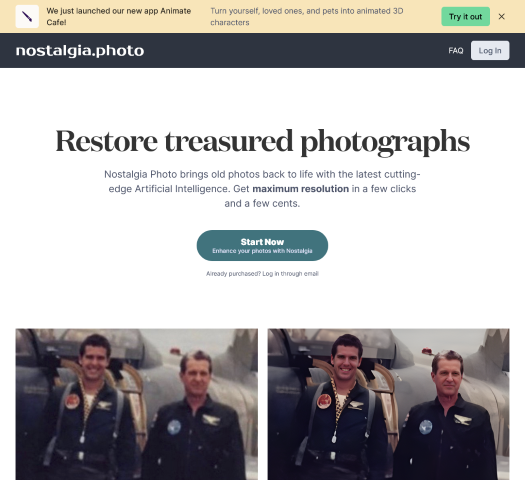 Explore how Nostalgia Photos uses AI to restore old photographs