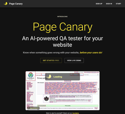 Learn about Page Canary