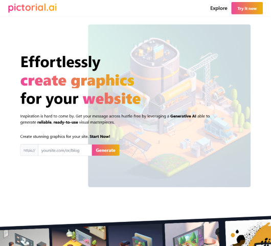 Pictorial offers an innovative AI solution for effortless graphic design