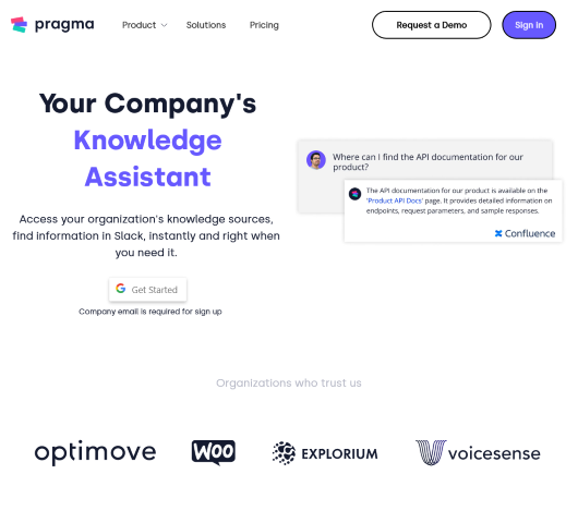 Pragma Knowledge Assistant leverages AI to streamline information retrieval and foster informed decision-making in businesses. Learn about its features