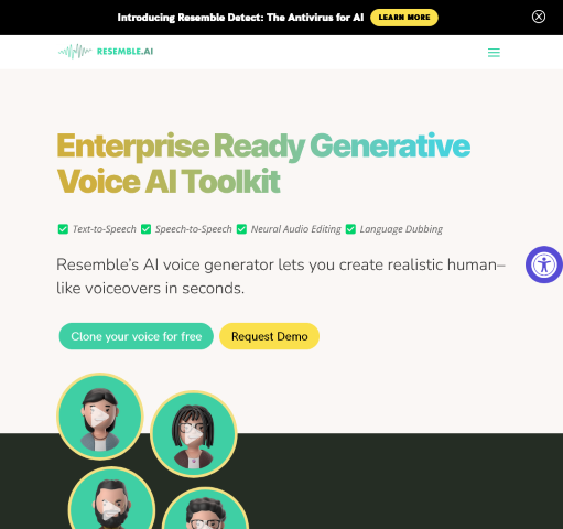 Discover how Resemble AI Voice Generator can revolutionize voice cloning and creation for content creators with its advanced text-to-speech and speech-to-speech features.