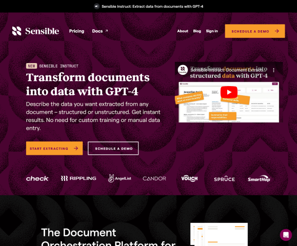 Streamline Document Processing with Sensible's GPT-4 Integration - almma.AI
