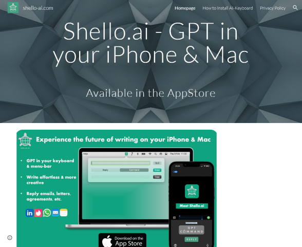 Shello AI is designed to make your life easier by assisting with tasks