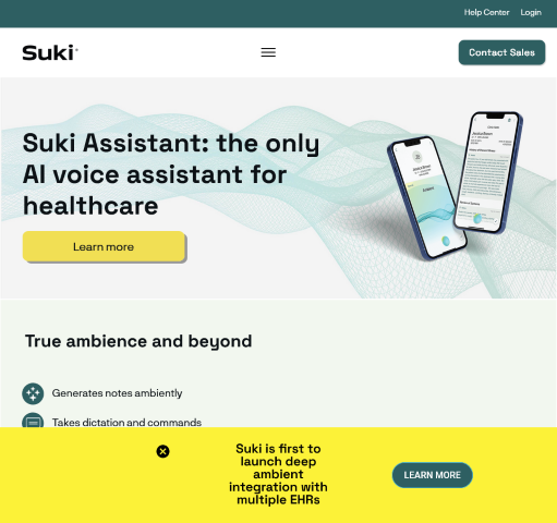 Suki AI is a voice-powered assistant designed to reduce administrative tasks for clinicians. Explore its features
