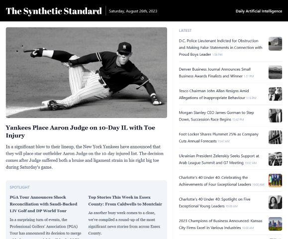 Synthetic Standard is transforming news and image curation with advanced AI technology. Perfect for professionals in politics