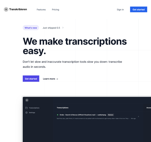 Explore Transkribieren