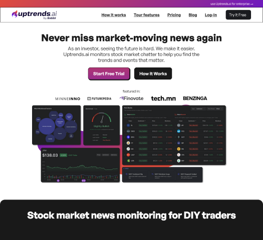 Stay ahead in the stock market with Uptrends.ai