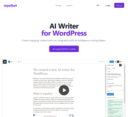 WordPress AI Content