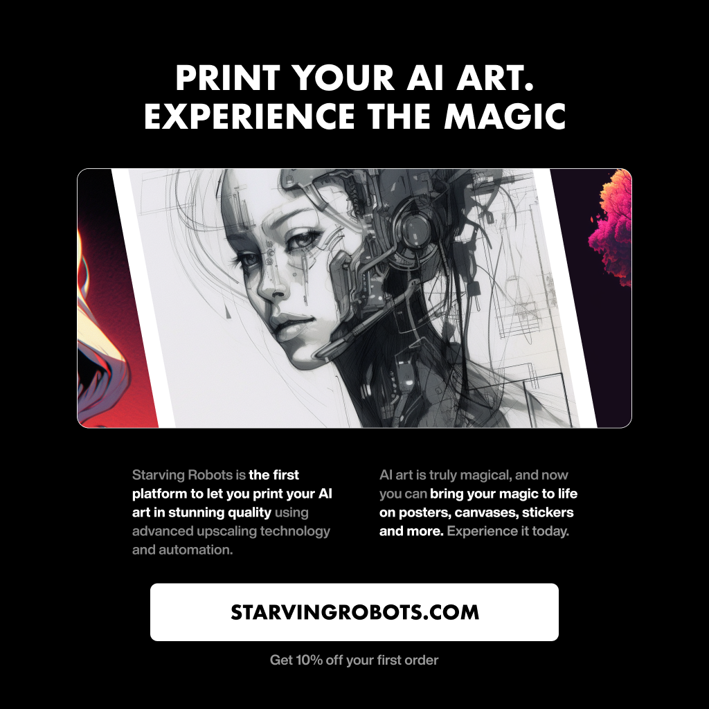 Revolutionizing Art: Starving Robots Custom AI Prints Unleashed!